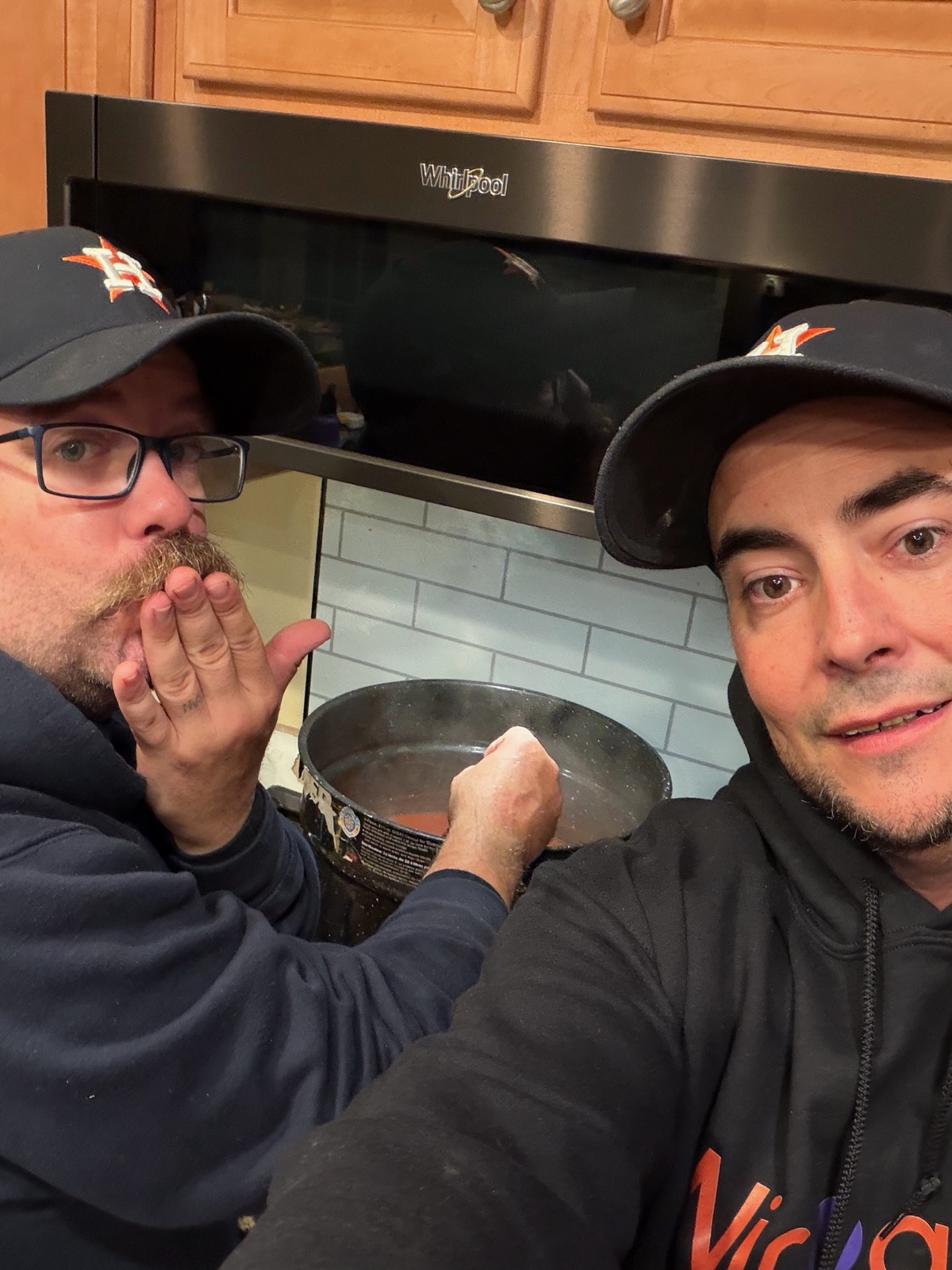 Early Smoked MeatFest prep — the crew getting ready